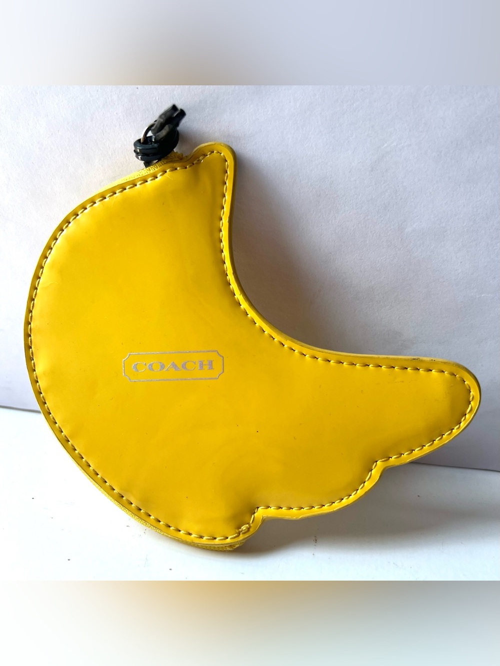 Vintage Coach Banana Coin Purse Pouch Small Wallet Bag Kitsch Y2K - Picture 3 of 5